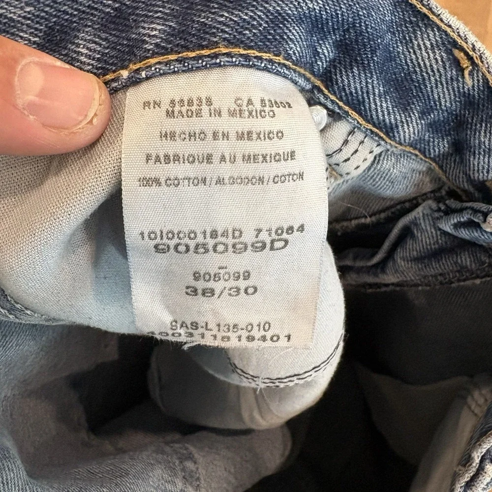 Cabela's Size 38/30 Outdoor Gear Men's Straight Leg Jeans Relaxed Fit Blue Denim